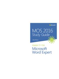 : Word 2016 Expert MOS 2016 - Secretary of State of …