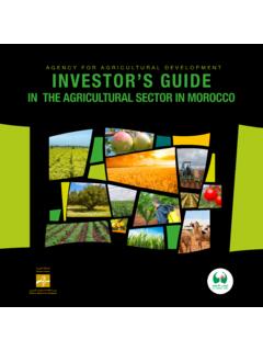 Agency for AgriculturAl Development INVESTOR’S GUIDE