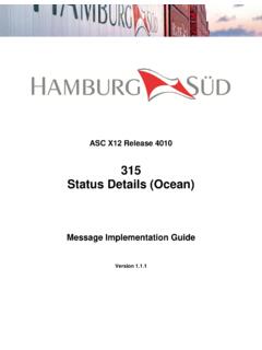 315 Status Details (Ocean)