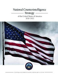 National Counterintelligence Strategy - dni.gov