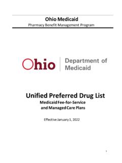 Unified Preferred Drug List - pharmacy.medicaid.ohio.gov