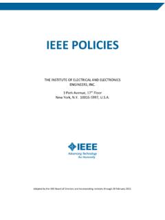 IEEE POLICIES