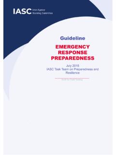 Guideline EMERGENCY RESPONSE PREPAREDNESS