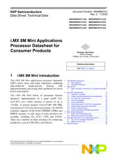 i.MX 8M Mini Applications Processor Datasheet for ... - NXP
