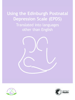Edinburgh Postnatal Depression Scale - MCPAP for Moms
