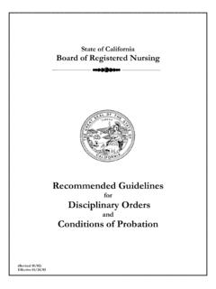 State of California Board of Registered Nursing