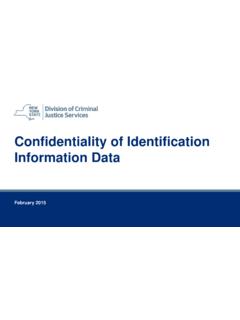Confidentiality of Identification Information Data - …