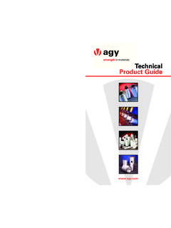 Technical Product Guide - AGY