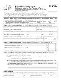 Form IT-2663:2018:Nonresident Real Property …