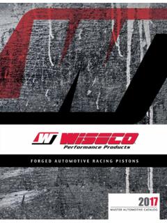 WISECO PISTONS - Wiseco Manufactures High Performance ...