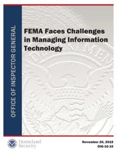 OIG-16-10 FEMA Faces Challenges in Managing Information ...