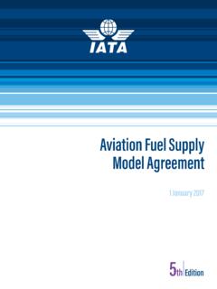 Aviation Fuel Supply Model Agreement