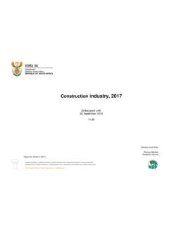 Construction industry, 2017 - Statistics South Africa