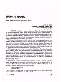 DIAGNOSTIC TEACHING - ASCD