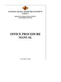 OFFICE PROCEDURE MANUAL - PMGSY Home Page