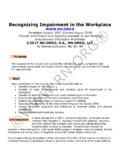 Recognizing Impairment in the Workplace - - …
