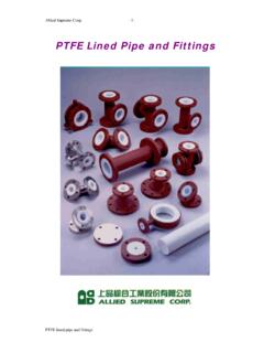 PTFE Lined Pipe and Fittings - Piping Designers . com