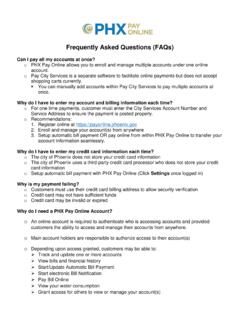 Frequently Asked Questions (FAQs) - City of …
