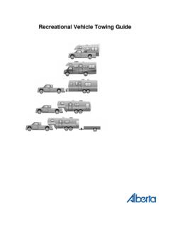 Recreational Vehicle Towing Guide - Alberta