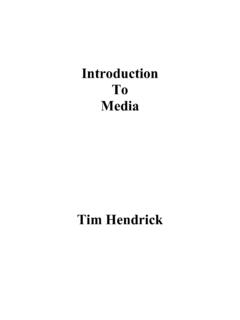 Introduction To Media - San Jose State University