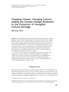 Changing Climate, Changing Culture: Adding the Climate ...