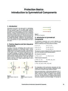 Protection Basics: Introduction to Symmetrical Components