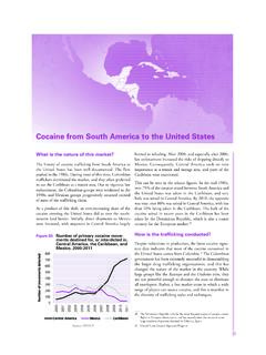Cocaine from South America to the United States