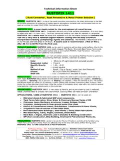 Technical Information Sheet RUSTOFIX 1411