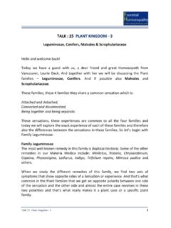 TALK : 25 PLANT KINGDOM - 3 - Essential …