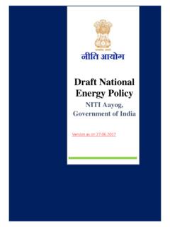 Draft National Energy Policy - NITI Aayog