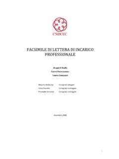 FACSIMILE DI LETTERA DI INCARICO PROFESSIONALE