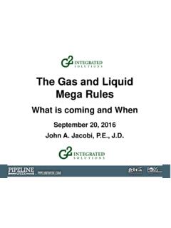 The Gas and Liquid Mega Rules - Northeast Gas Association