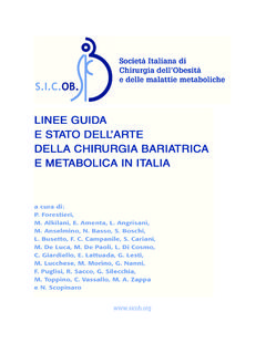Societ&#224; Italiana di Chirurgia dell’Obesit&#224; e delle ...