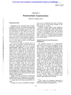 Postmortem Examination - Office of Justice Programs