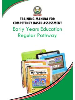TRAINING MANUAL FOR COMPETENCY BASED …