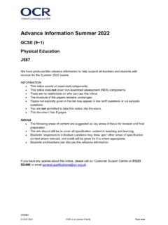 Advance Information Summer 2022 - J587 - ocr.org.uk