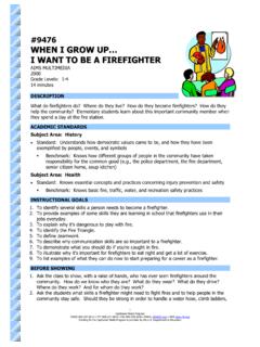 #9476 WHEN I GROW UP… I WANT TO BE A FIREFIGHTER
