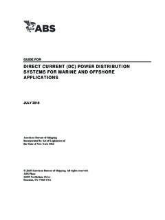 Guide for Direct Current (DC) Power Distribution Systems ...