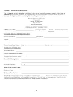 External Review Request Form - Nebraska