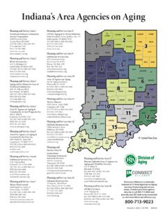 Indiana’s Area Agencies on Aging