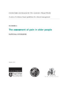 CONCISE GUIDANCE TO GOOD PRACTICE - British Pain …