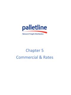 Chapter 5 Commercial &amp; Rates - Palletline