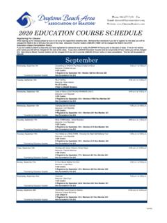 2018 Education Schedule - Daytona Beach Area Association ...