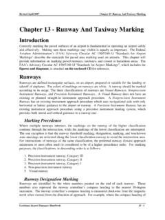 Chapter 8 - Runway and Taxiway Marking - Louisiana
