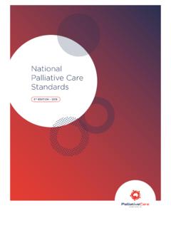 National Palliative Care Standards