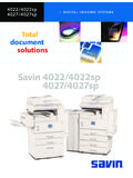 Savin4022/4022sp 4027/4027sp - Corporate Copy