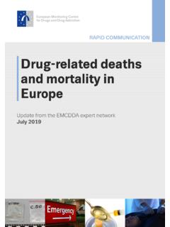 Drug-related deaths and mortality in Europe