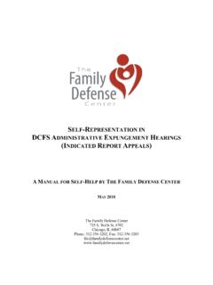 S -R DCFS A E HEARINGS (I R A - Family Defense Center