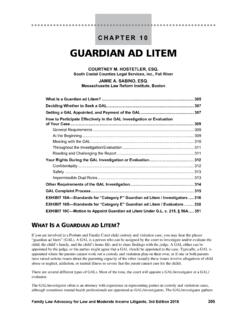 GUARDIAN AD LITEM - Mass Legal Services