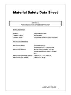 Material Safety Data Sheet - Formosa Plastics Corp